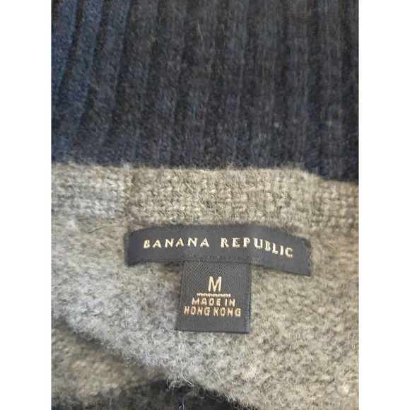 Banana Republic Women's Pullover 1/4 Zip Wool Sweater - Picture 5 of 6
